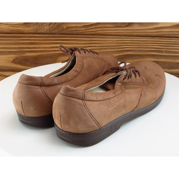 SAS Size 8.5 Oxford‎ Brown Leather Narrow Lace Up Women - Picture 6 of 11